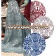 top quality heavy beaded wine bridal lace fabric for wedding dress