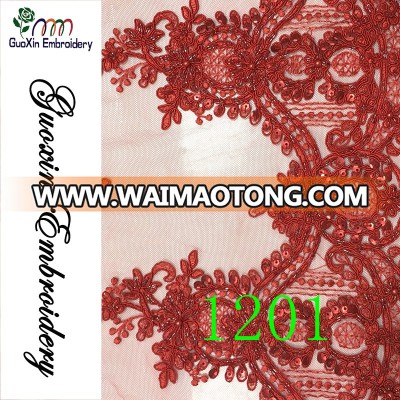 New Design Nylon Cotton Polyester Flower Burn-out Lace Fabric For Fashion Dress